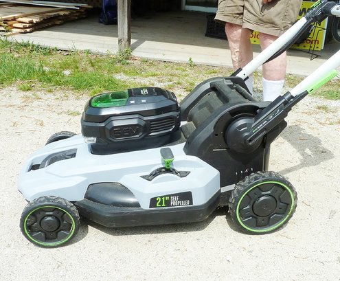 EGO 21' Self Propelled Lawn Mower, Catch Bag, Battery & Charger