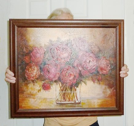 Peony Flower Oil Painting