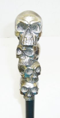 Metal Skull Walking Stick, Cane