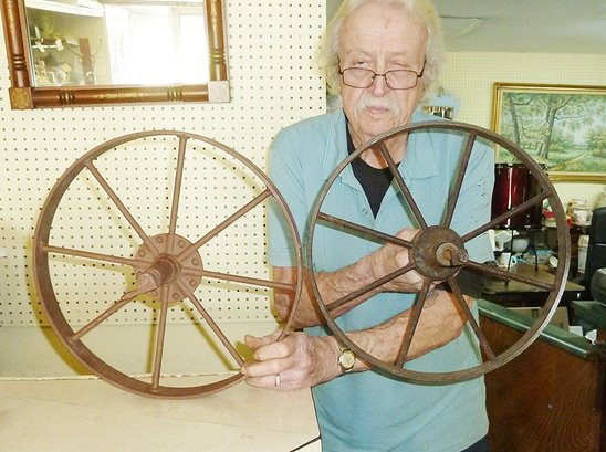 Vintage Iron Wheels PAIR
