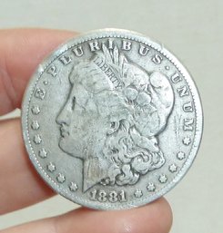 Morgan Silver Dollar Dated 1881, COINS