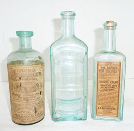 3 BROMO Pharmaceutical Bottles