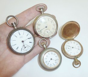 4 Antique Pocket Watches LOT