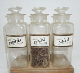 Apothecary Bottles, Glass Label Jars