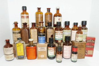 Vintage Pharmacy Bottles, Medicine LOT