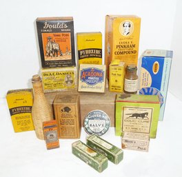 Vintage Pharmacy, Veterinary Adv Boxes