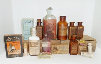 Vintage Pharmaceutical Bottles, Pkgs