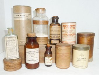 Vintage Pharmaceutical Bottles, Pkgs