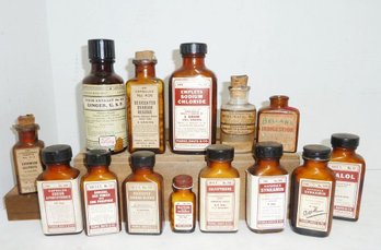 Vintage Drug Store Pharmacy Bottles LOT