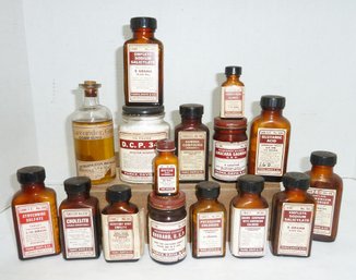 Vintage Pharmacy Advertising Bottles