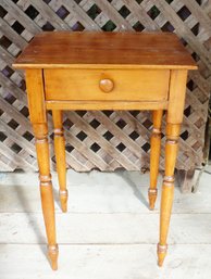 Antique 1 Drawer Night Stand, Lamp Stand