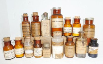 Early Apothecary Bottles, Pharmacy LOT