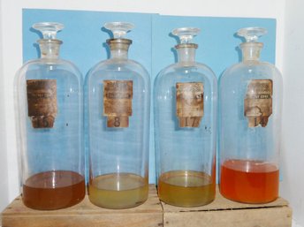 Antique Apothecary BIG Bottles