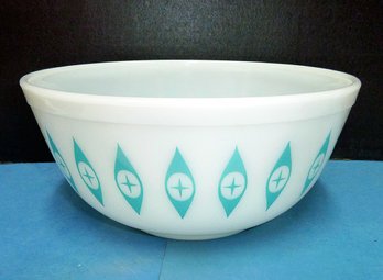 Vint. Pyrex Atomic Eye Mixing Bowl 8.5'