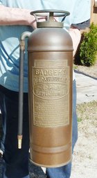 Vintage Copper BADGERS Fire Extinguisher