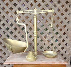 Antique Brass Balance Scale