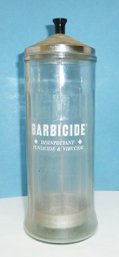 Vintage Barbicide Glass Barber Shop Jar