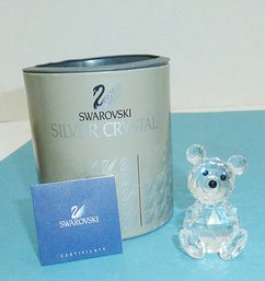 Swarovski Crystal Bear & Certificate