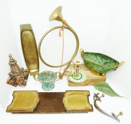 Vintage Metal LOT, Brass, Toleware Etc