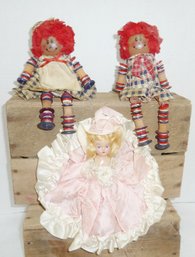 Vintage Dolls, Button & Spool Dolls ETC