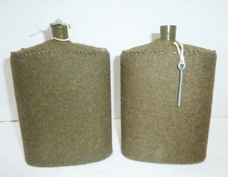 WW2 British/Canadian Canteens PAIR