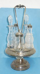 Antique Castor Set, Condiment Bottles