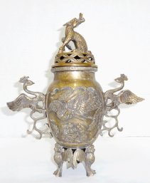 Bronze Or Brass 12 Inch Tall  Asian Censer