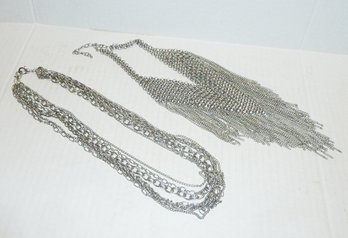 Vintage Chain Necklaces, PAIR