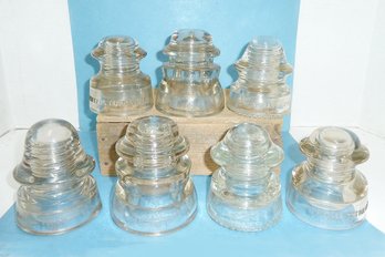 Vintage Clear Insulator LOT