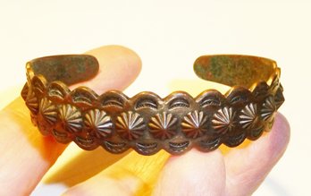 Copper Native Am. Design Cuff Bracelet