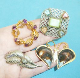 Vintage Jewelry, 4 Pins