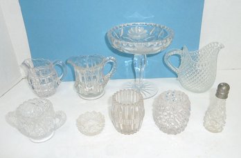 Crystal, Pressed Glass Glassware LOT