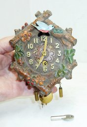 Vintage LUX Miniature Clock, Signed