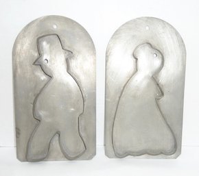 LARGE Tin Cookie Cutters PAIR