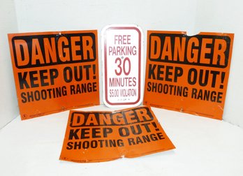 Metal Sign LOT, Danger Keep Out