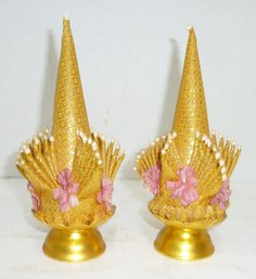 Buddhist Alter Decoration, PAIR