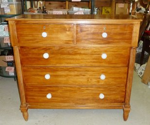 Antique Chest Of Drawers, Diamond Point Inlay