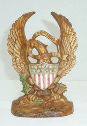 Vintage Iron, Gilt Painted Eagle Doorstop