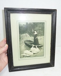 Vint. 'Lady Of The Lake' Framed Engraving