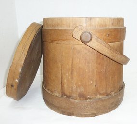 Antique Sugar Bucket Firkin