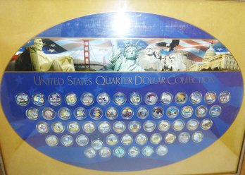 Framed, United States Quarter Dollar Collection, COINS