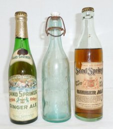 Vintage Bottles, Ginger Ale Soda