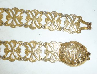 Vintage Gold Metal Belt