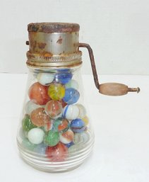 Vinage Grater Filled With Marbles