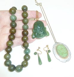 Vintage Jade Jewelry LOT