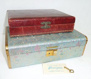 2 Vintage Jewelry Box Cases