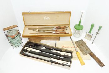 Knife Sets, Vintage Kitchen LOT