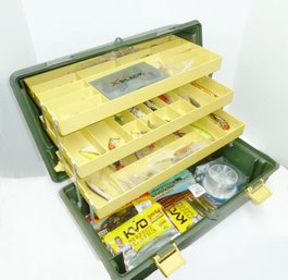 Large Fishing Box Filled With Lures Etc.