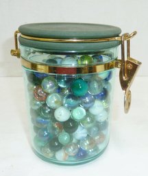 Vintage Marbles, Clip Top Jar, Toys