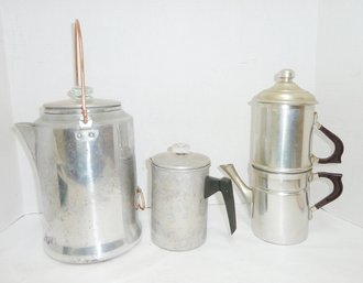 Vintage Aluminum Cookware, Coffee Pots LOT